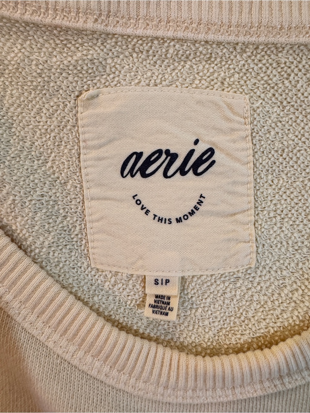 aerie Sunny Yellow Scoop-Neck Women's Sweatshirt - Picture 6 of 9